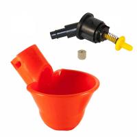 Ниппельная поилка микрочашечная с рез. клапаном без гребешком ПП-01-01