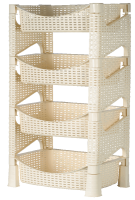 Полка хозяйственная Плетенка слоновая кость 16029 /1шт/Арз