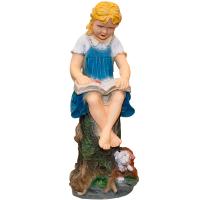 Девочка с книгой  цвет. пластик 90*35*45см ПЛ-239 Девочка с книгой  цвет. пластик 90*35*45см ПЛ-239