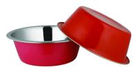 Миска метал 0,15л красная/Ч881/ЗР