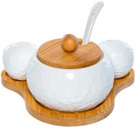 Набор д/сервировки Роза на поставке (сахарница 250мл+солонка+перечница) 193-48022 /18шт/PSF