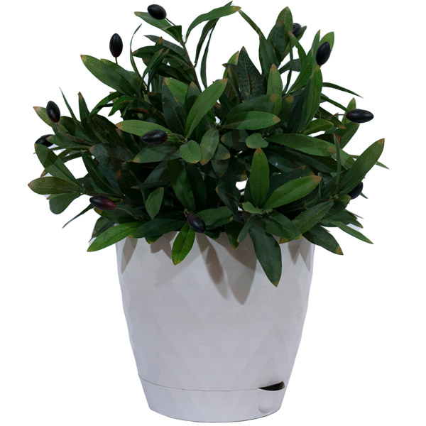 Кашпо Румба 3л льняной с прик. под. /24шт/ДТ