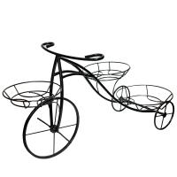 Подставка садовый декор ВЕЛОСИПЕД 3 горшка черный РЗДИ/1шт