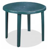 Стол круглый d 90см зеленый 05235 /Милих