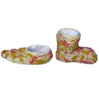 Плетеный сапог желтый 22*10*16 WD11В278-2/96шт/