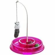 Игрушка к Лабиринт круглый с двумя мячиками и дразнилкой 28*5*28см ДИ1108-2/32шт/ Евро