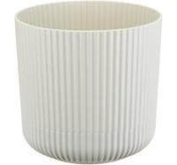 Кашпо ВЕЛЬВЕТ 1,6л белый ротанг М3180