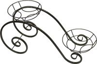 Подставка РЗДИ Волна на  2 горшка графит Подставка РЗДИ Волна на  2 горшка графит