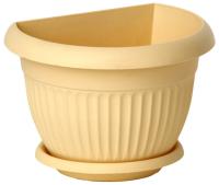 Кашпо настенное ЛИВИЯ 180 мм белая глина М3110