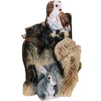 Пень сова с зайцем  АФ0302 Пень сова с зайцем  АФ0302