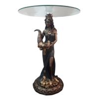 Фигура Стол журнальный Фортуна (темное золото) L28W28H66(2 части-основание,столешница)713469/PP017