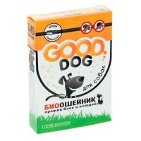 Ошейник ГУД ДОГ БИО для собак против блох и клещей 65см черный