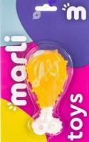 Игрушка с Куриная ножка Marli с ароматом курицы из термопластичной резины 12*6см/91200006/Каскад 