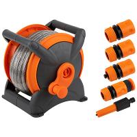 Полив Набор д/полива YP240522-1 (катушка, шланг 3сл. 15м + фитинги) 111078 /4шт/ Leonord Полив Набор д/полива YP240522-1 (катушка, шланг 3сл. 15м + фитинги) 111078 /4шт/ Leonord