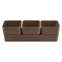 Кашпо Фиори Трио 9*9,6*29см Трюфель КШ-0526 /12шт/ПП Кашпо Фиори Трио 9*9,6*29см Трюфель КШ-0526 /12шт/ПП