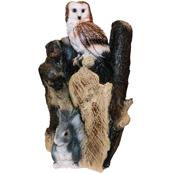 Пень сова с зайцем  АФ0302 Пень сова с зайцем  АФ0302