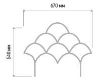 Забор Волна 4,37м комп-т (5секций*67*54см) /1шт/Л