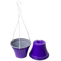 Кашпо Подвесное №21М 3,7л с переливом  фиолет 22*16см. Кашпо Подвесное №21М 3,7л с переливом  фиолет 22*16см.