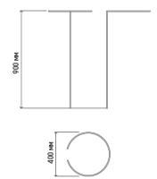 Опора д/цветов D-40 H-90 /10шт/Л