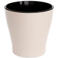 Кашпо Лея 17л бежевый с вставкой М8865 /3шт/ Альтерн Кашпо Лея 17л бежевый с вставкой М8865 /3шт/ Альтерн