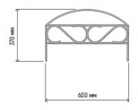Забор Узкий мини 3,25м комп-т (5секций*37*65см) /1шт/Л