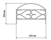 Забор Дачный плюс 3,15м комп-т (5секций*50*63см) /1шт/Л
