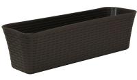 Балконный ящик 60см Ротанг коричневый М3226