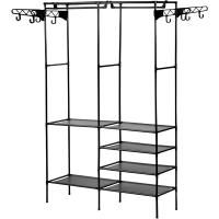 Вешалка-стойка 170*107*36см 2 секции 107296 /5шт/Рыжий Кот