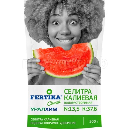 Калиевая селитра 500гр (NPK 13,7-0-37,6) Фертика Калиевая селитра 500гр (NPK 13,7-0-37,6) Фертика