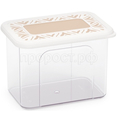 Емкость д/сыпуч. прод. прямоуг. 1,4л Эстетика бело-бежевый М8735 /12шт/ Альтерн Емкость д/сыпуч. прод. прямоуг. 1,4л Эстетика бело-бежевый М8735 /12шт/ Альтерн