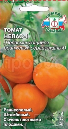 Томат Непас 4 (Непасынкующийся Оранжевый Сердцевидный) 0,1г