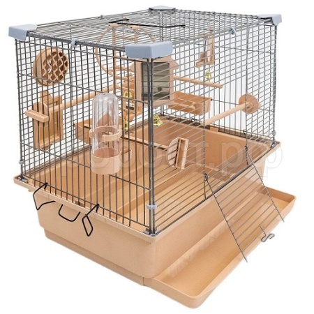 Клетка д/птиц ТУТТИ-1 ECO 42*30*38см (укомплект) бежевый /46202/Дарэлл