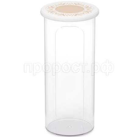 Емкость д/сыпуч. прод. 2,2л Эстетика бело-бежевый М8733 /9шт/ Альтерн Емкость д/сыпуч. прод. 2,2л Эстетика бело-бежевый М8733 /9шт/ Альтерн