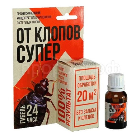 Абсолют ОТ КЛОПОВ СУПЕР 10мл флакон в коробке ОКПС10Ф