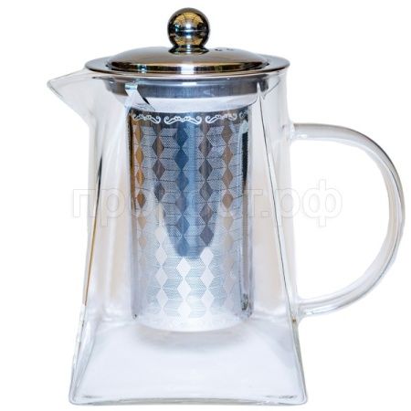 Чайник-заварник 0,75л Кувшин квадрат стекло с ситечком метал. AST-006-Н-703 /60шт/ASTELL  Чайник-заварник 0,75л Кувшин квадрат стекло с ситечком метал. AST-006-Н-703 /60шт/ASTELL