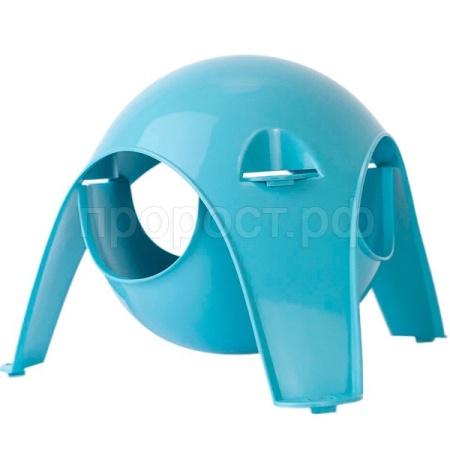 Игрушка д/грыз Домик Комета пластик 21*21*13см бирюзовый/3214бирюз/Дарэлл