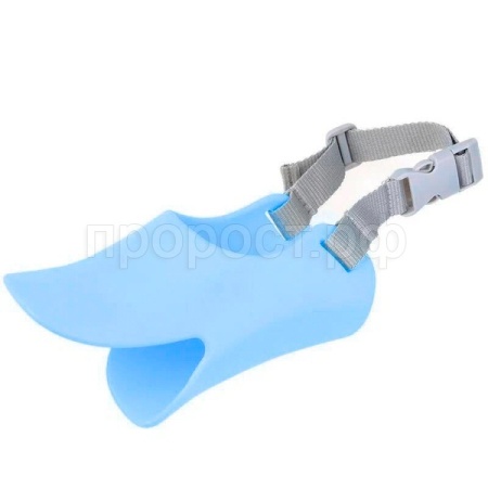 Намордник уточка М обхват носа 14см обхват головы 18-31см НН-8 голубой