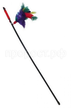 Игрушка к Дразнилка удочка Волшебное перо 46см/К2120/ЗР