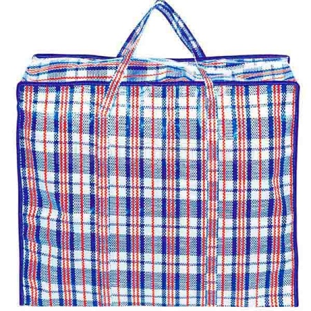 Сумка на молнии 60*50*30см клетка полипропилен 008579 /120шт/Рыжий Кот