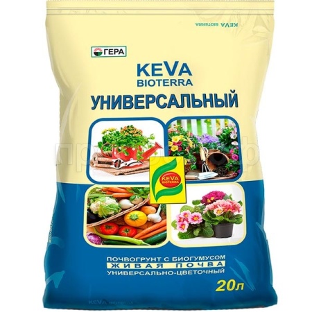 Грунт KEVA BIOTERRA универсальный с биогумусом 20л