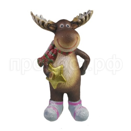 Фигура Лось со звездочкой L7,5W10H17,5  715234/W197