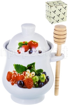 Баночка для меда с ложкой Ягоды 102-05073 