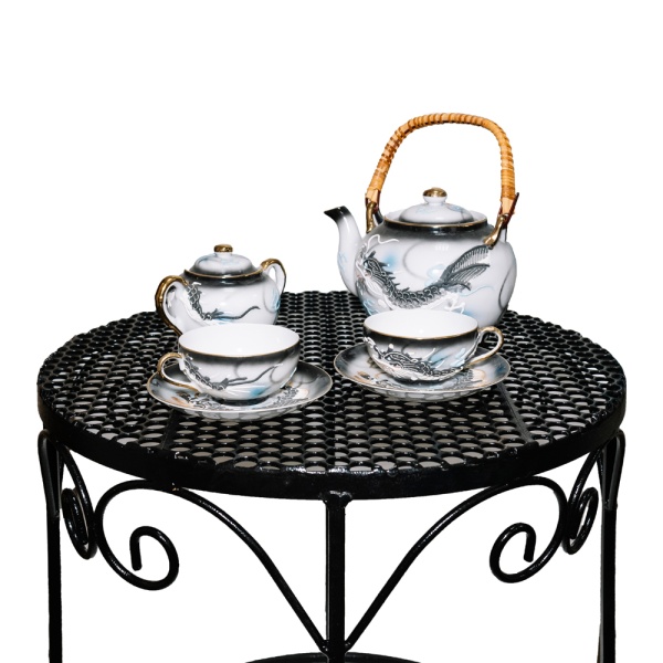 Столик садовый декор ПРОВАНС черный №1 РЗДИ Столик садовый декор ПРОВАНС черный №1 РЗДИ