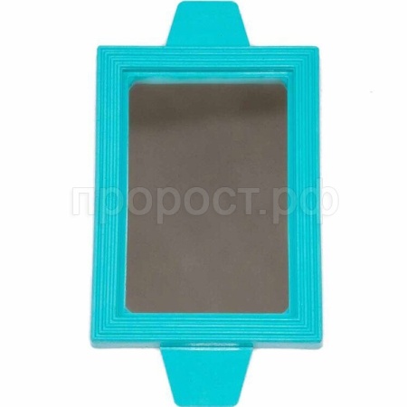 Игрушка д/птиц Зеркало квадратное бирюзовое/5000бирюз/Дарэлл