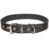 Ошейник кожа 20мм 1слойный прямой с надписью 50-52см/110009/Бим