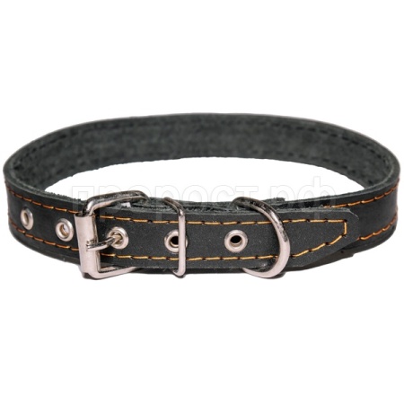 Ошейник кожа 20мм 1слойный прямой с надписью 50-52см/110009/Бим