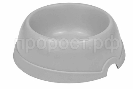 Миска одинарная пластик №3 200мл св-серая/2303/Дарэлл