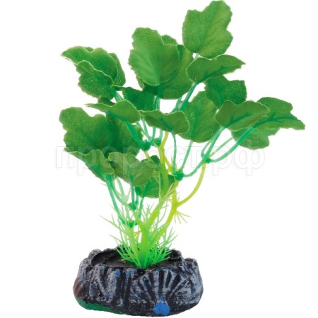 Растение шелковое Гидрокотила зеленое 130мм/74044173/Триол