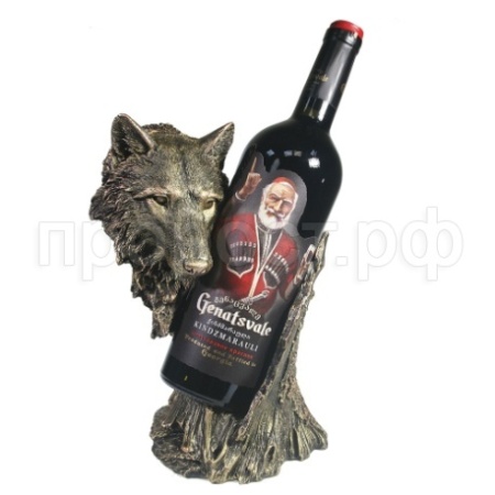 Волк Подставка под бутылку (бронза) L14W17H26 см 713414/I061