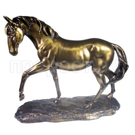 Фигура Конь шагающий (бронза)  L15,5W42H36 713704/D129